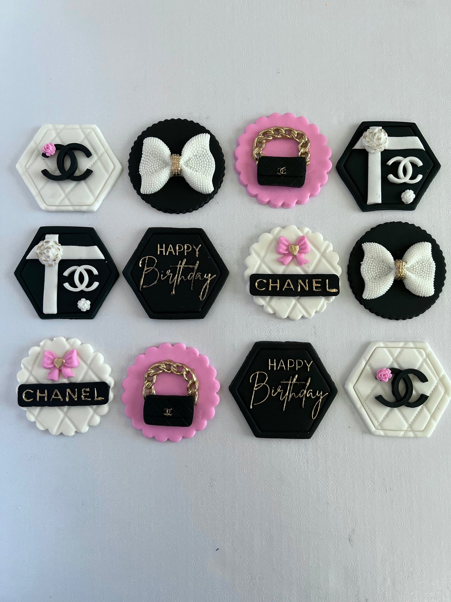 Designer Birthday Fondant Topper