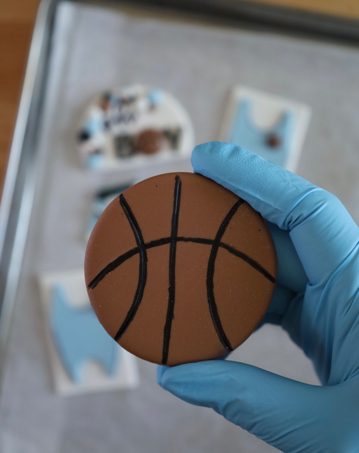 Basketball OH Boy Baby Shower Fondant Toppers!