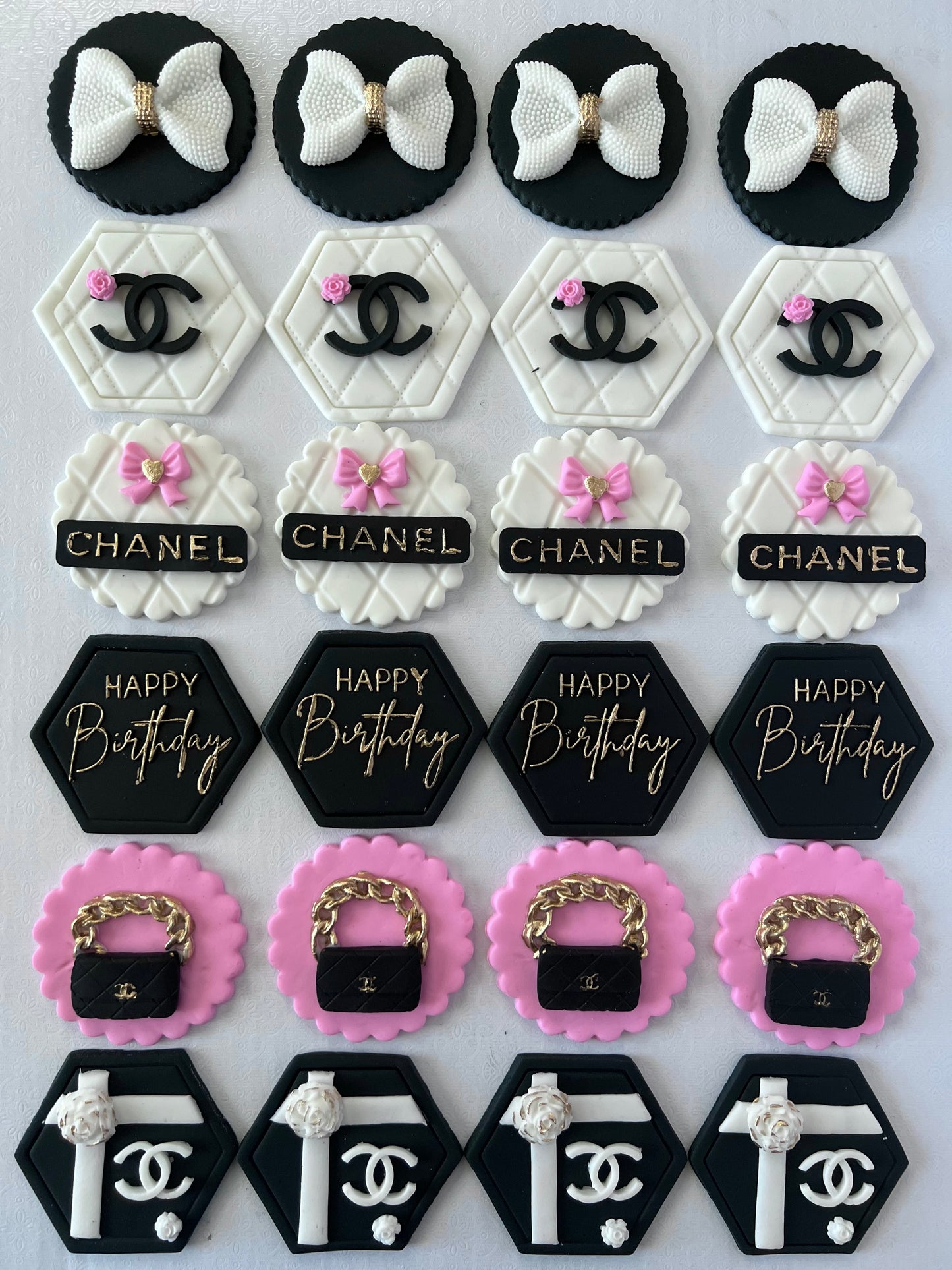 Designer Birthday Fondant Topper