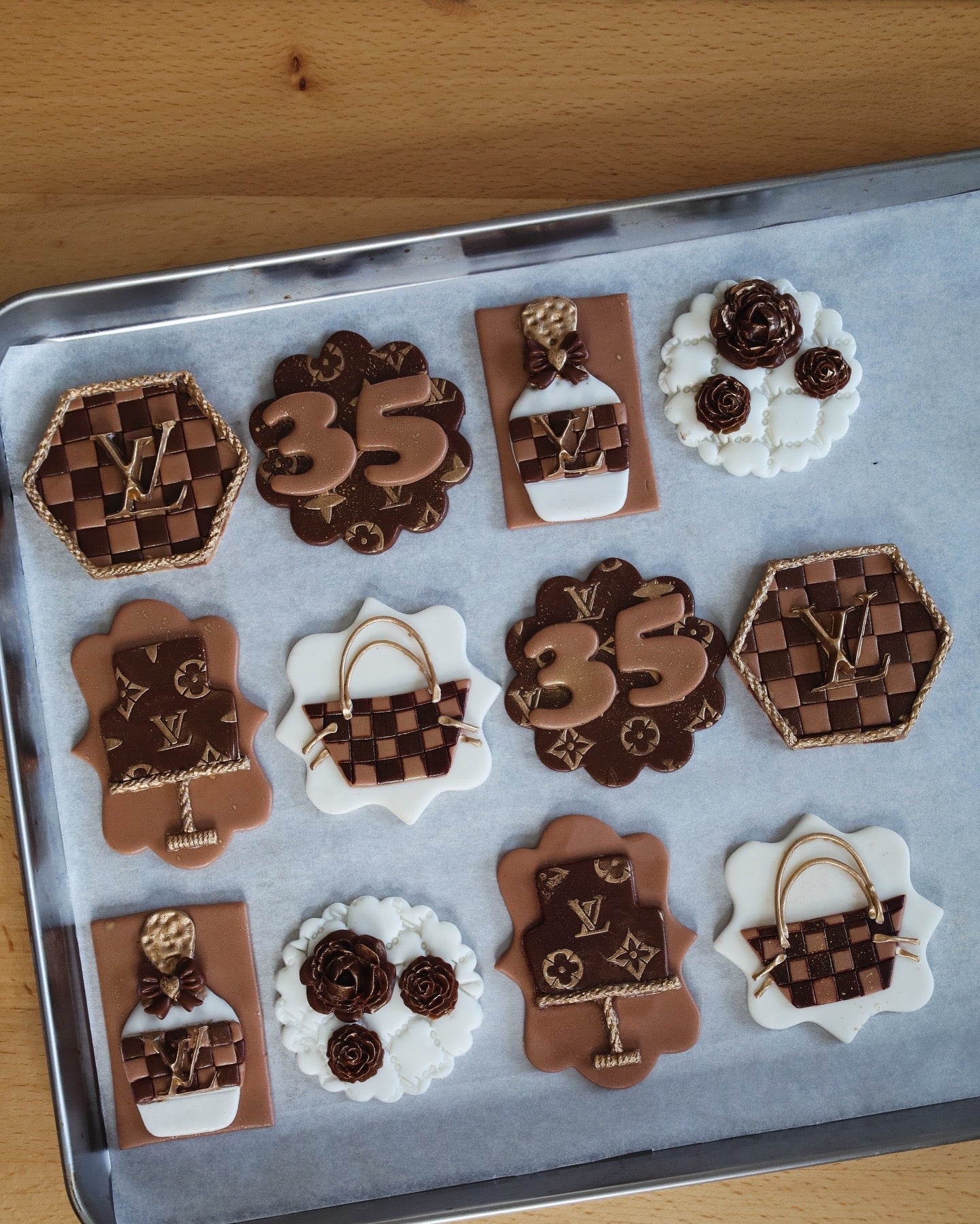 Designer Birthday Fondant Toppers