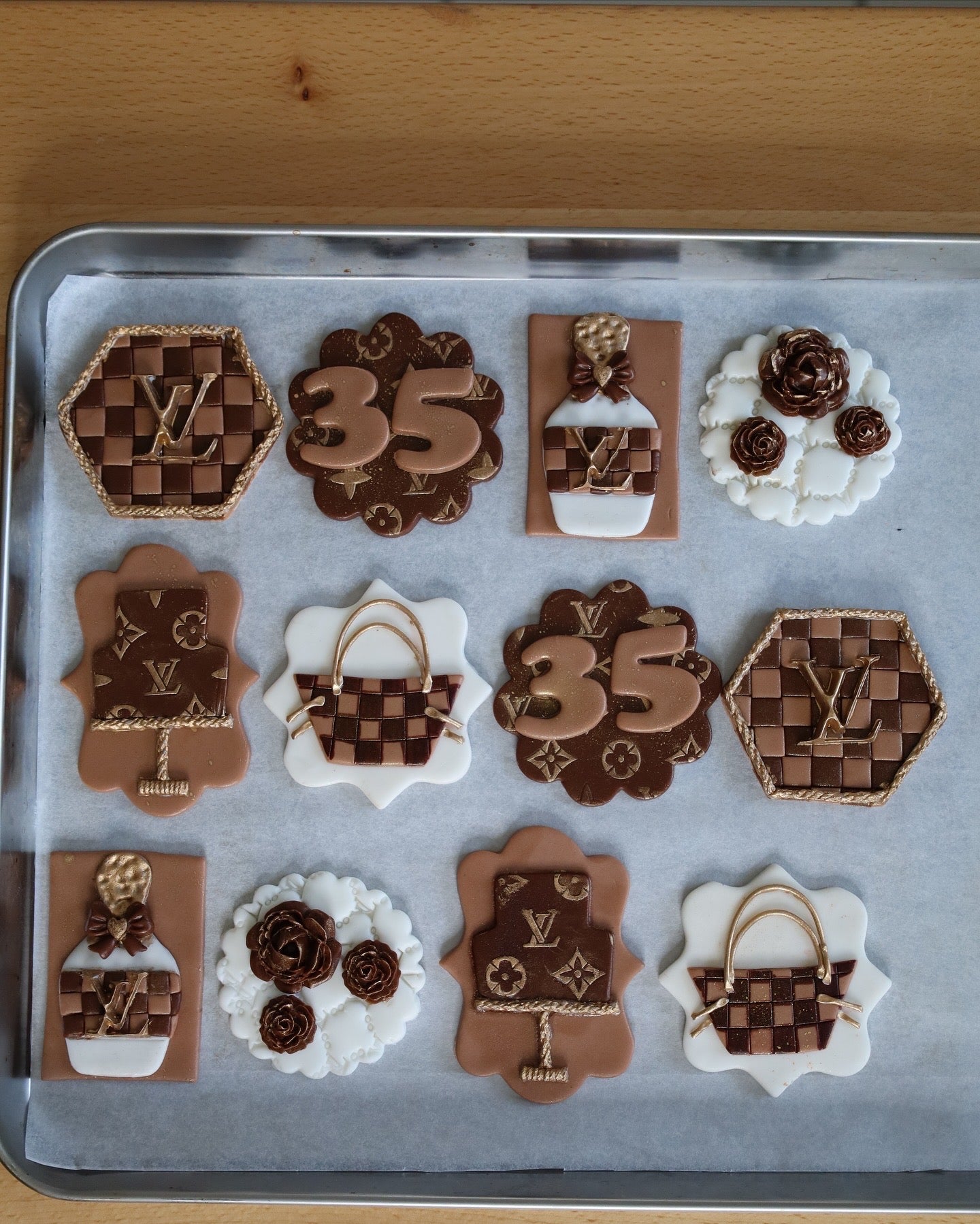 Designer Birthday Fondant Toppers