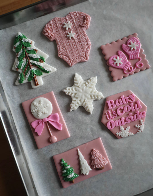 Baby It’s Cold Outside Babyshower Toppers