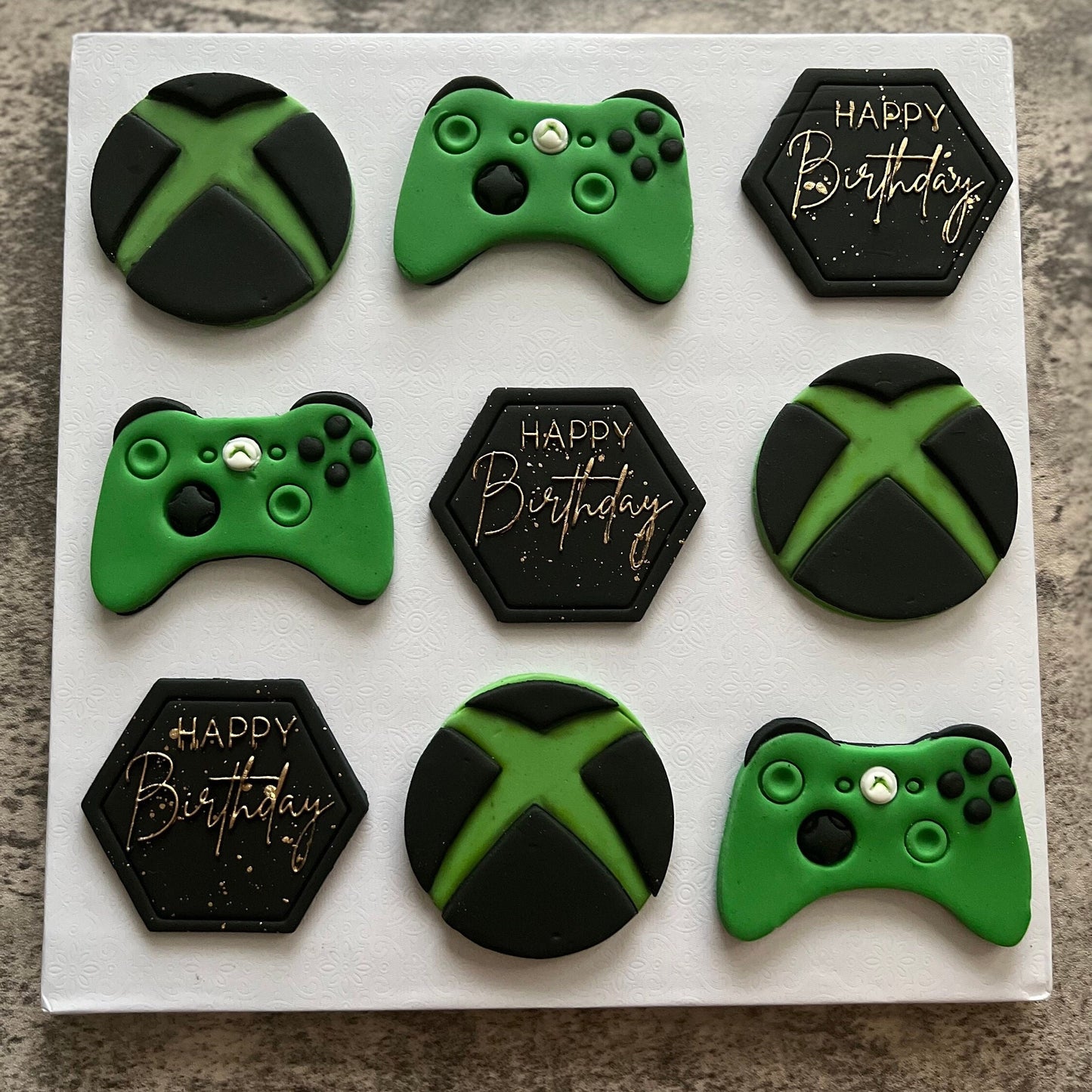 Xbox Birthday Fondant Topper Set