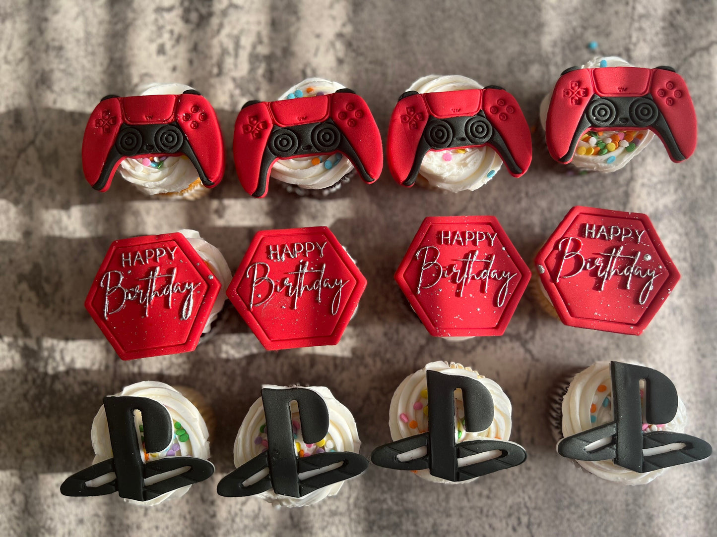 PlayStation 5 Fondant Birthday Toppet Set