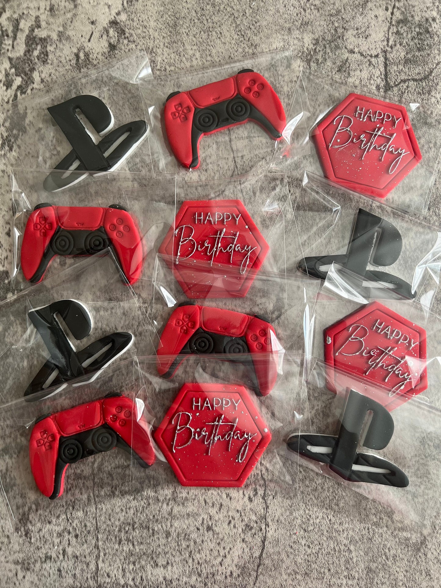 PlayStation 5 Fondant Birthday Toppet Set